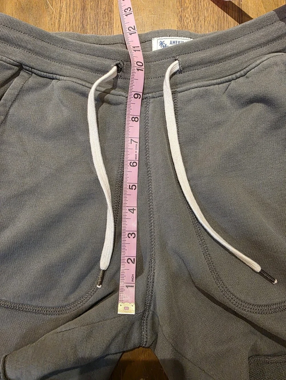 American Eagle Sweat Shorts Sz Small Gray 5” Inseam Lounge Jogger Good Vibes